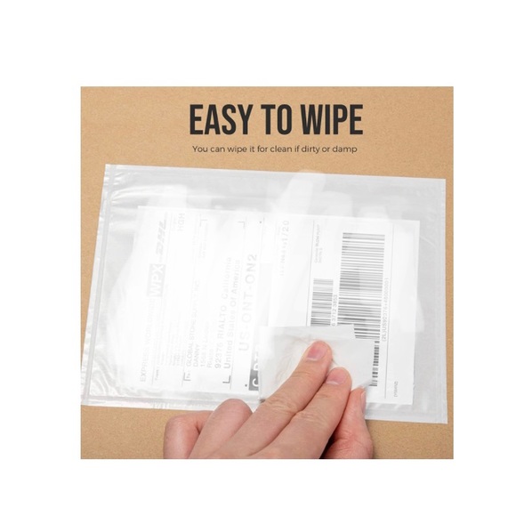 25 PACK! Adhesive Packing Label Pouches 7.5x5.5” - Picture 9 of 12